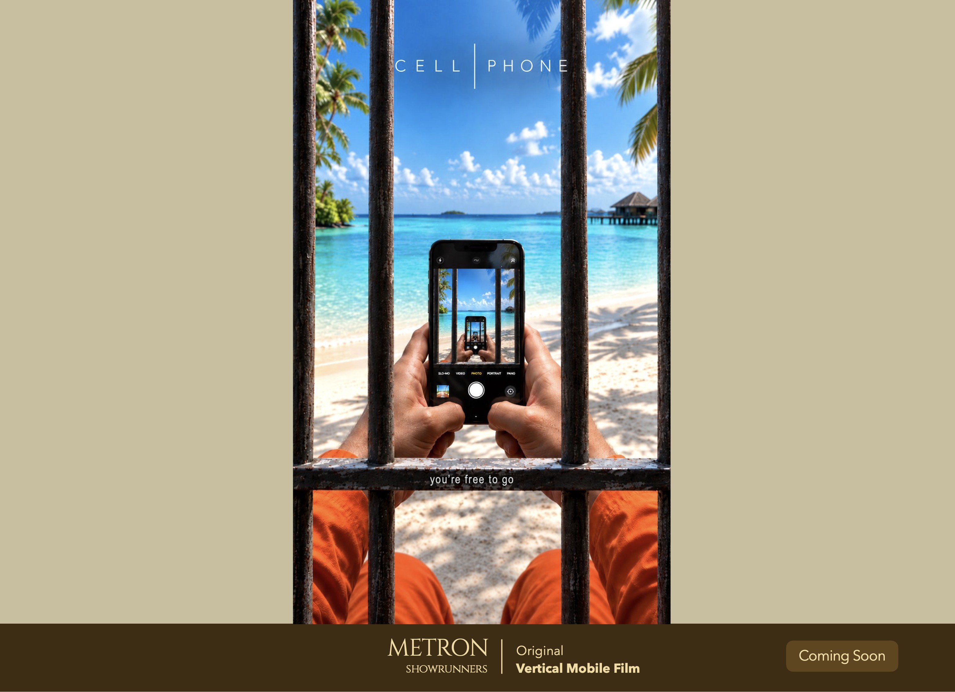 Cell Phone — you're free to go. A Metron Showrunners Original Vertical Mobile Film. Coming soon.