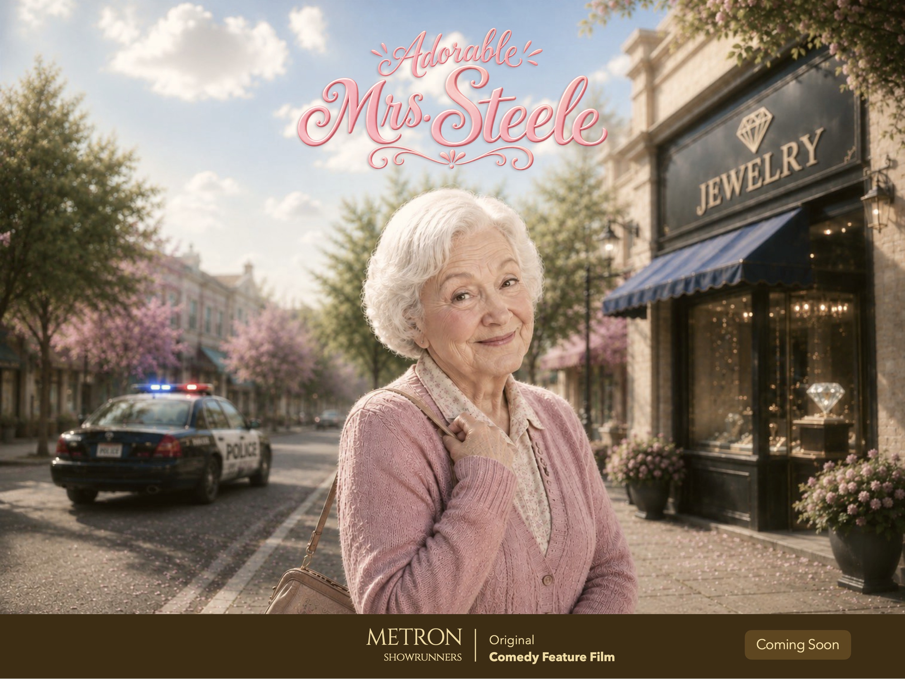 Adorable Mrs. Steele. A Metron Showrunners Original Comedy Feature Film. Coming soon.